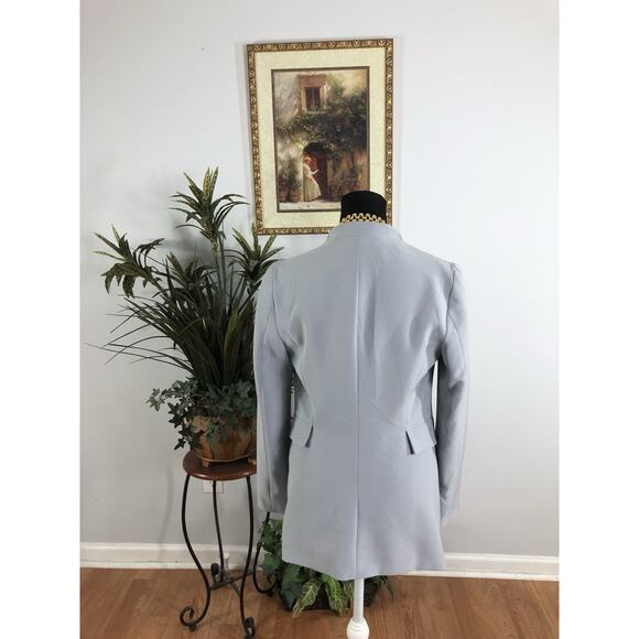 Zara Basic Women Jacket Small Open Front Office Siren Avant Garde Flowing Cape - Picture 3 of 8